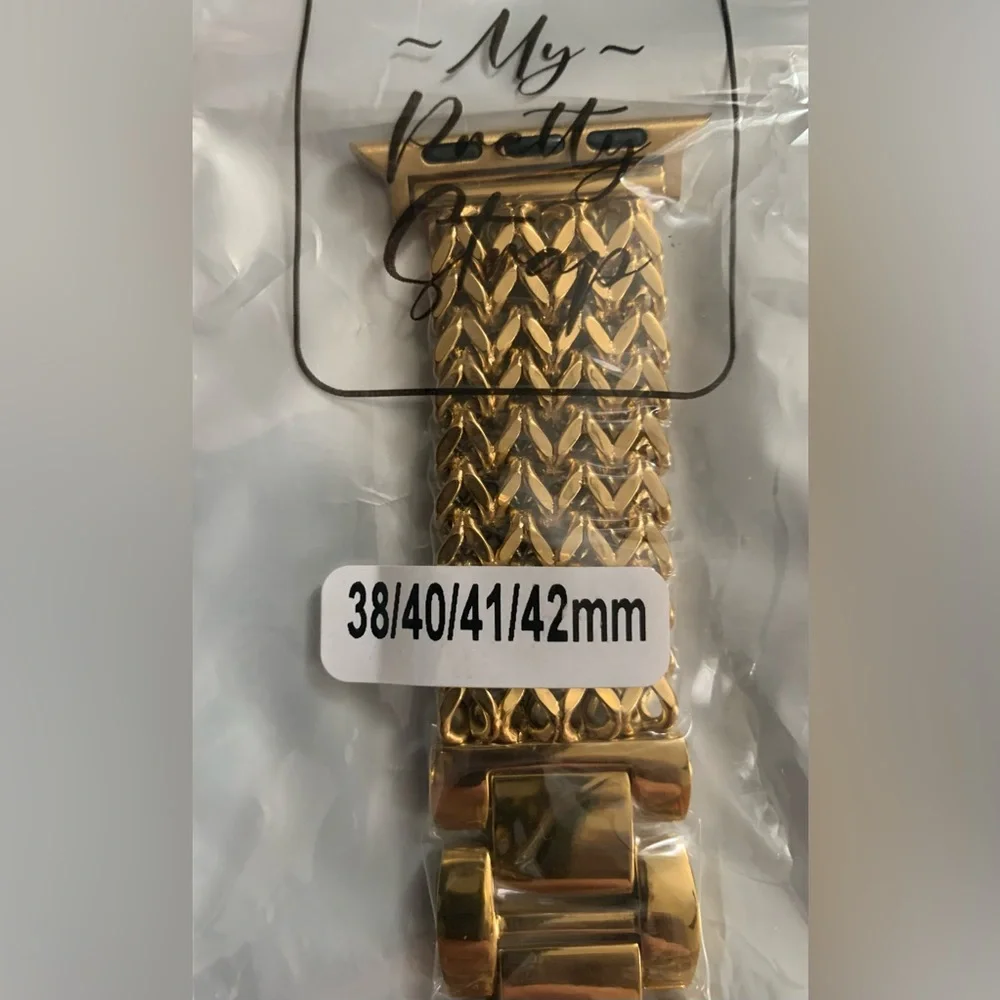 My Pretty Strap Gold 42MM Strap and Watch Cover for Apple Watch